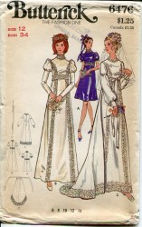6476 1971 EMPIRE BRIDAL DRESS 3 LENGTHS, TRAIN PATTERN 12
